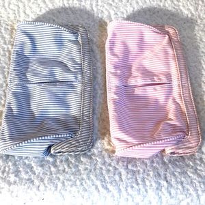 Set of Pinstripe Old Navy Clutch Purses